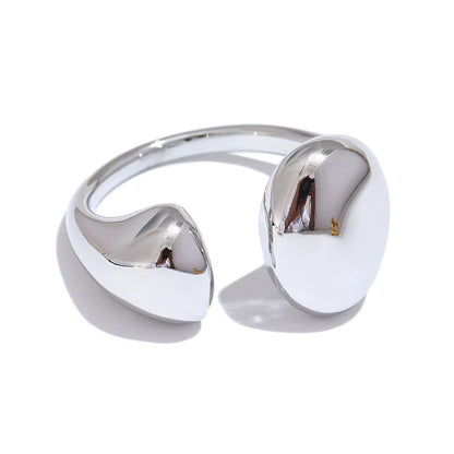 18K Gold Plated Waterproof Stainless Steel Adjustable Ring