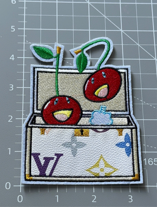 L. White and Open bag patch