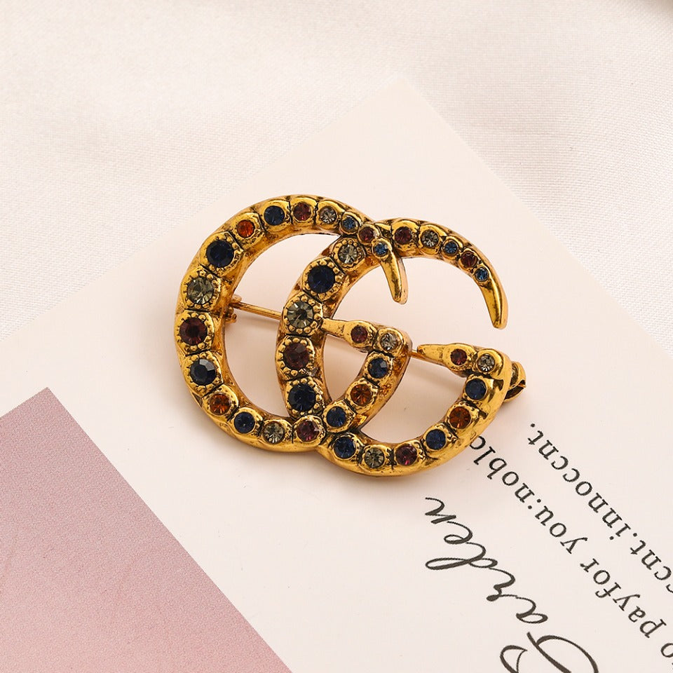 High Quality G.G Brooch pin