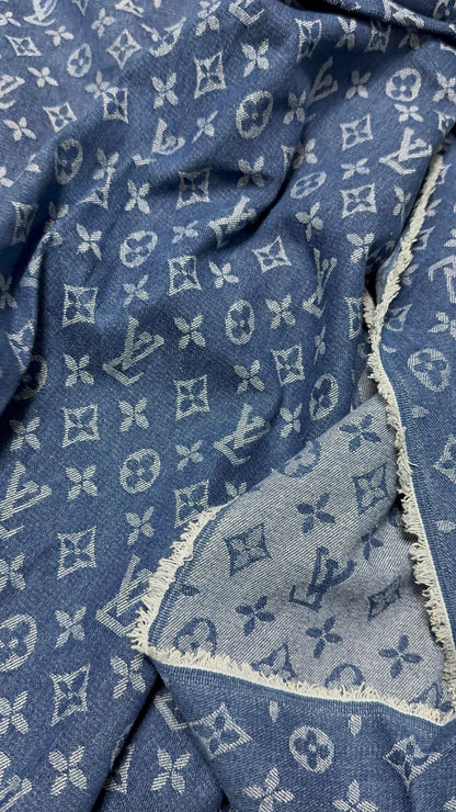 L.V Denim Fabric - Medium wash