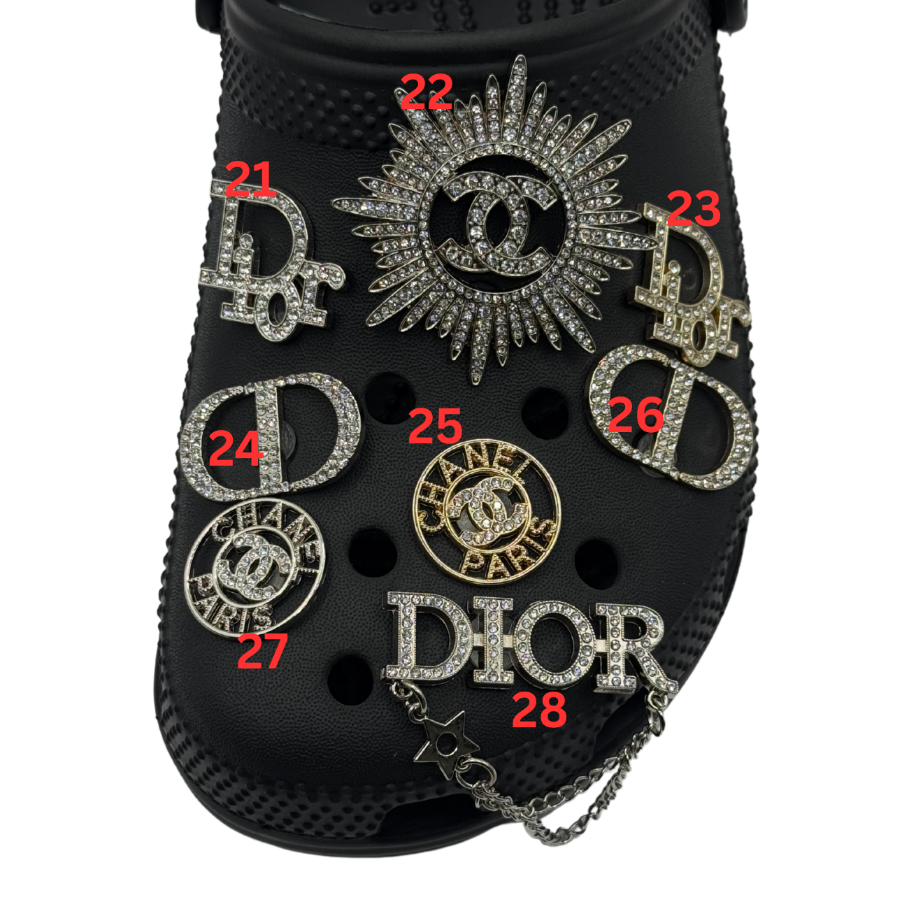 Luxury Bling Shoe Charms 01 - 100