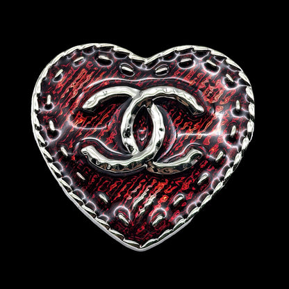 High Quality C.C Heart Brooch pin