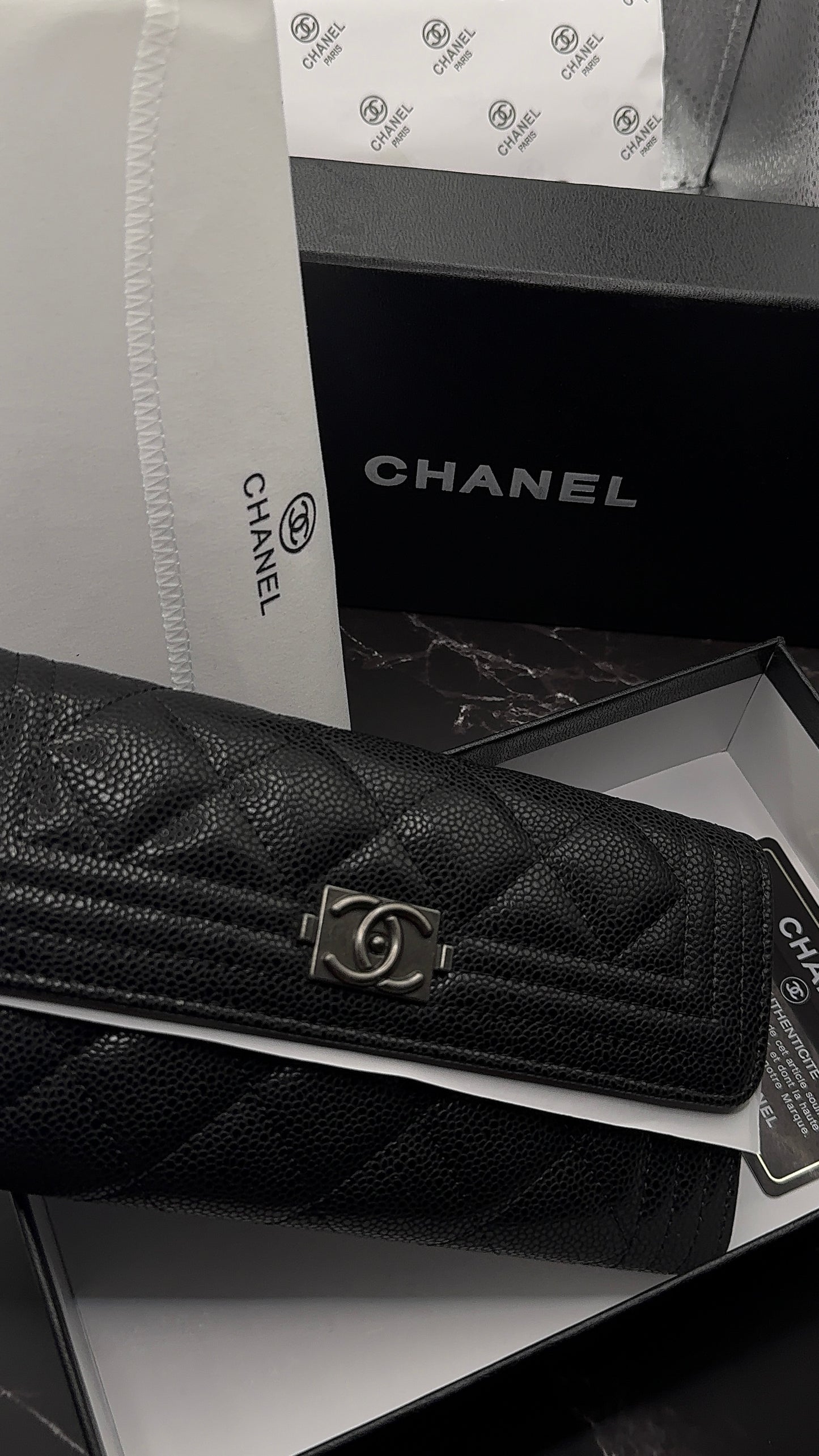 High Quality Luxury Black Chanel Wallet
