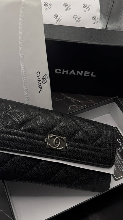 High Quality Luxury Black Chanel Wallet