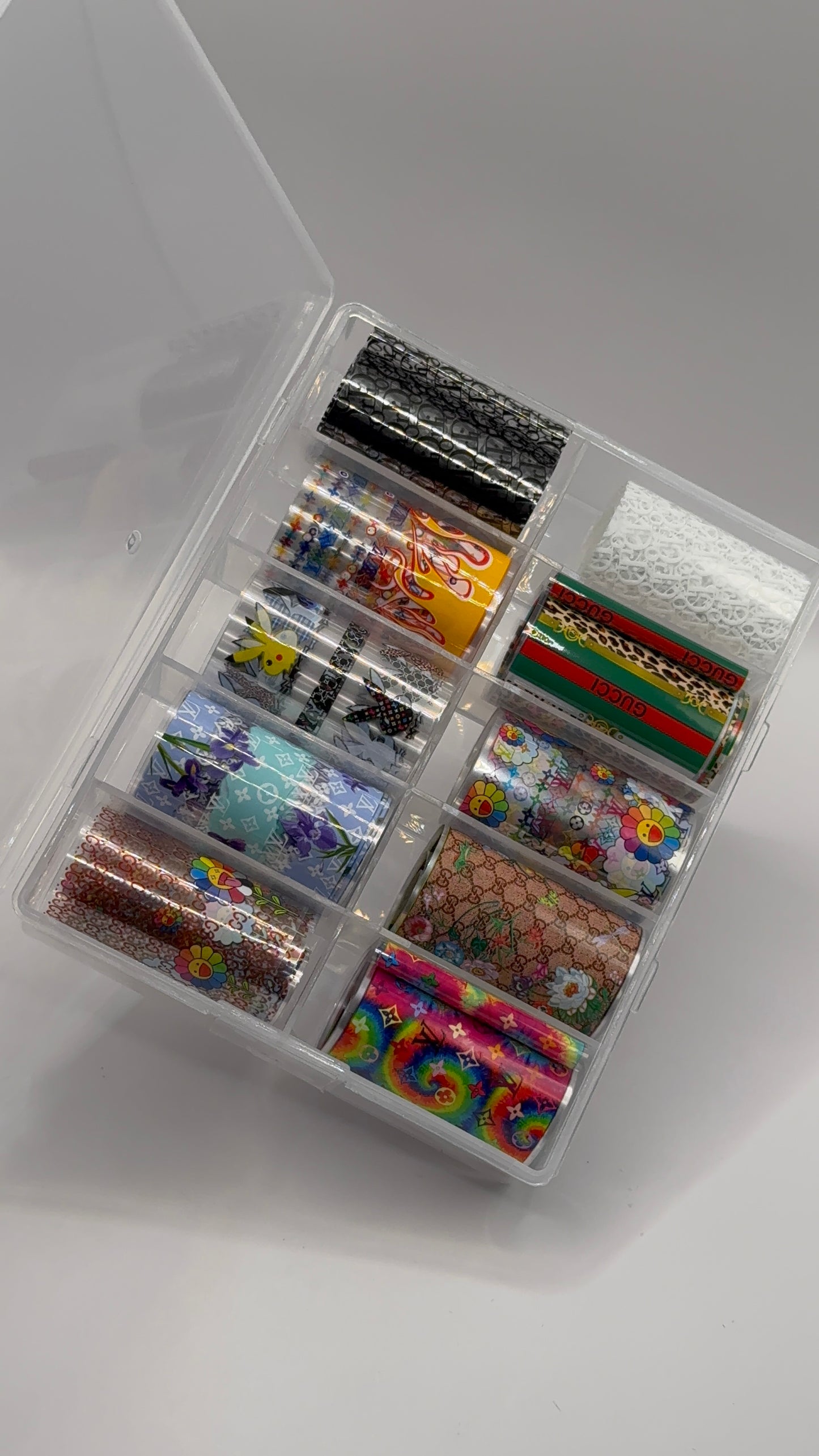 Luxury Designer-Inspired Nail Transfer Foil Set of(10 Rolls)- Bold set