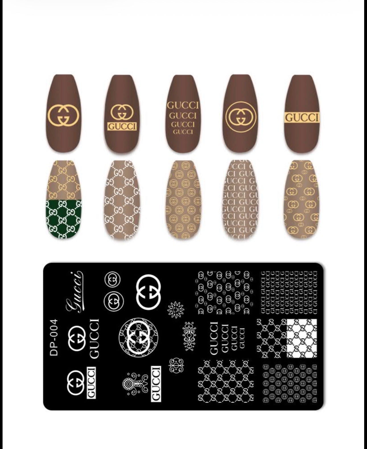 Luxury Fashion-Inspired Nail Stamping Plate – Model 001 - 045