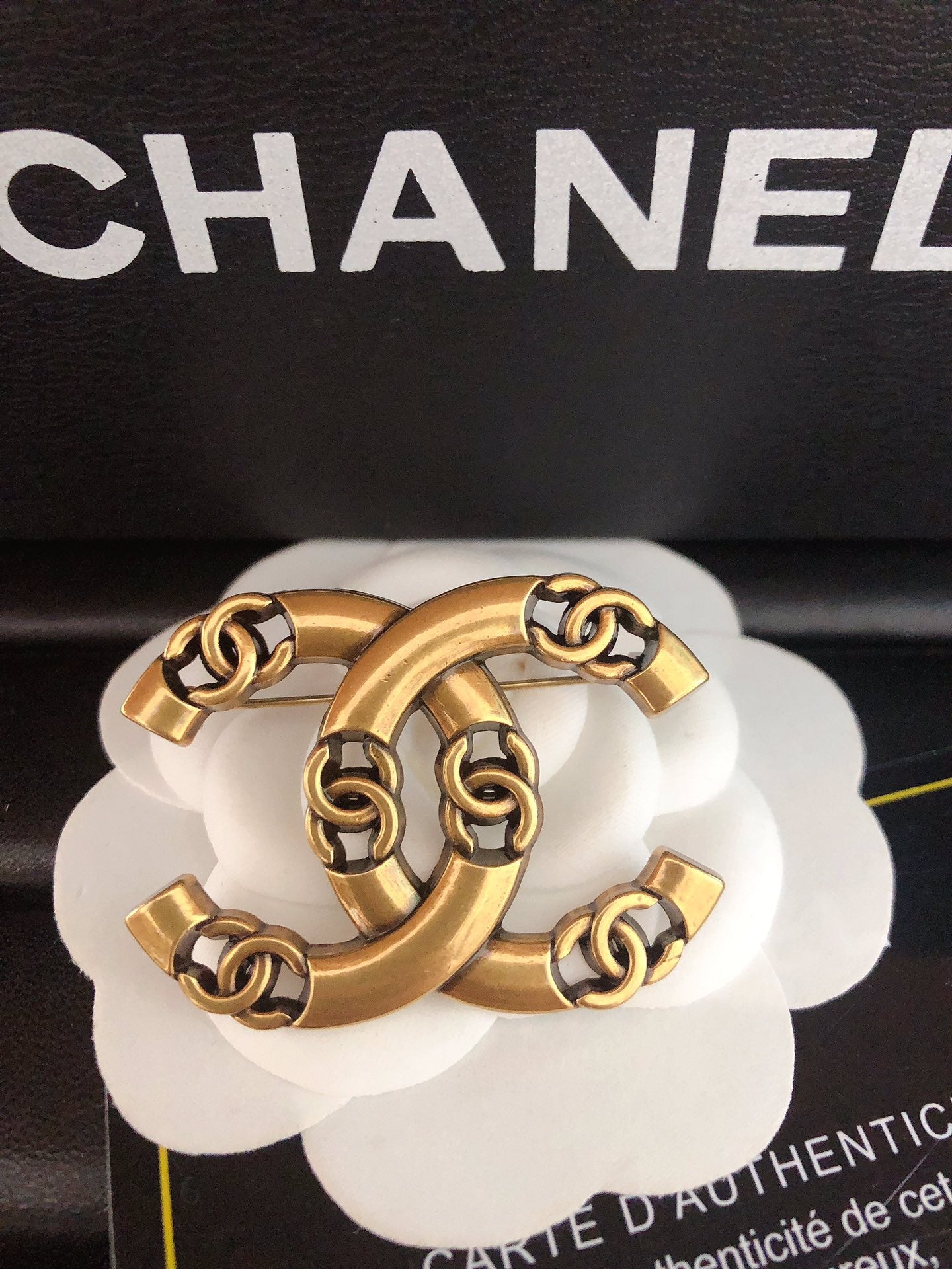 Top quality C.C Brass Brooch pin