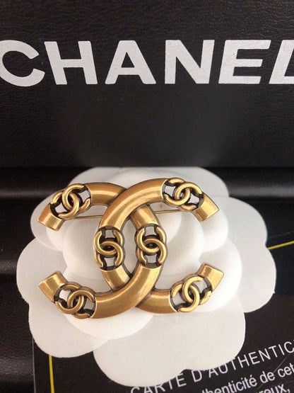Top quality C.C Brass Brooch pin