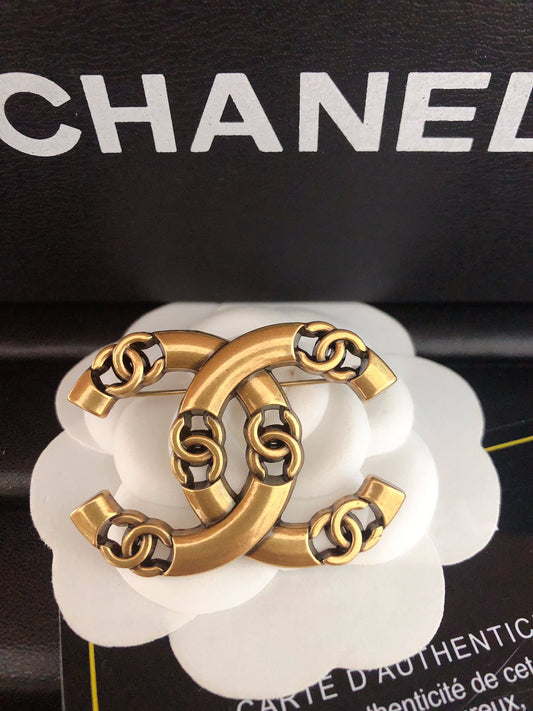 Top quality C.C Brass Brooch pin