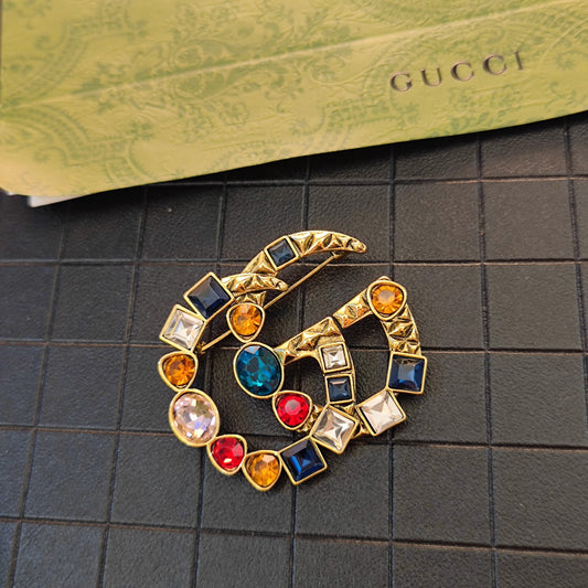 Luxury Vintage G.G Brooch pin