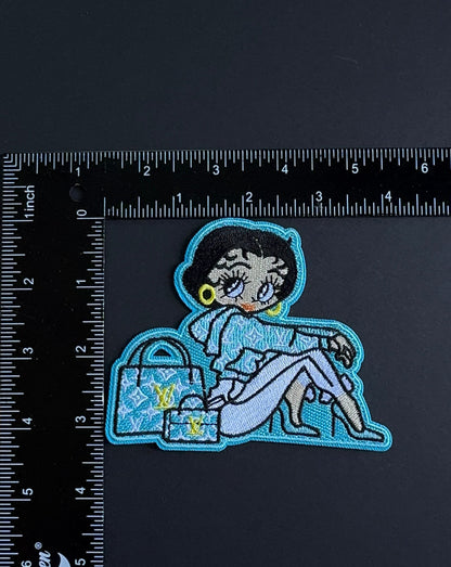 Ms Betty double Tote Iron on Patch