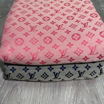 L01 Jacquard Monogram Fabric - Pink