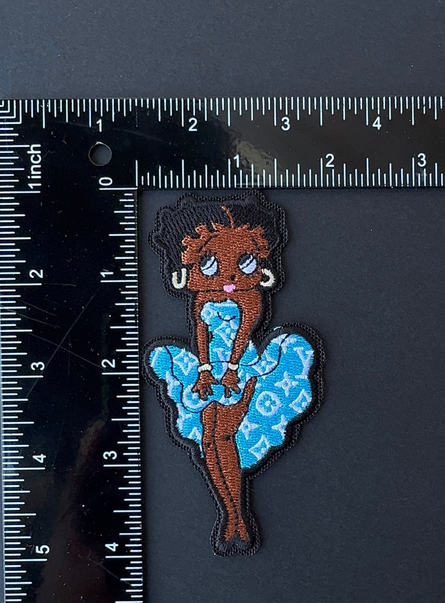 L. Ms Betty Boop Iron-on patch