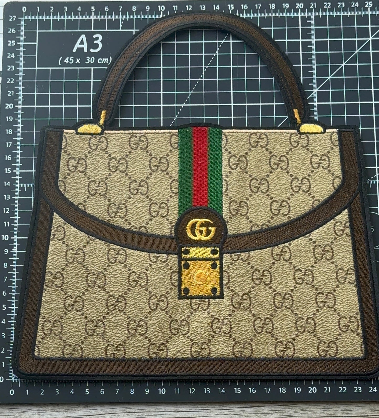 XL Leather fabric Handbag Patch