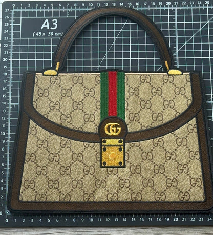 XL Leather fabric Handbag Patch