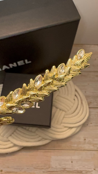 Luxury C.C Classic Wheat Ear Brooch pin