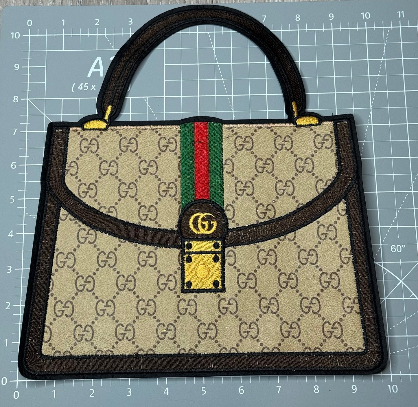 XL Leather fabric Handbag Patch