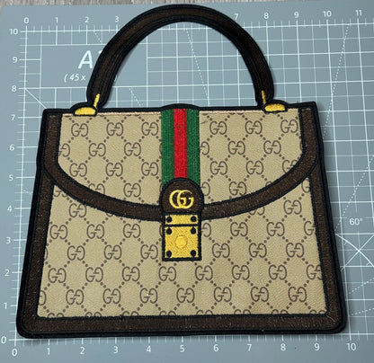 XL Leather fabric Handbag Patch