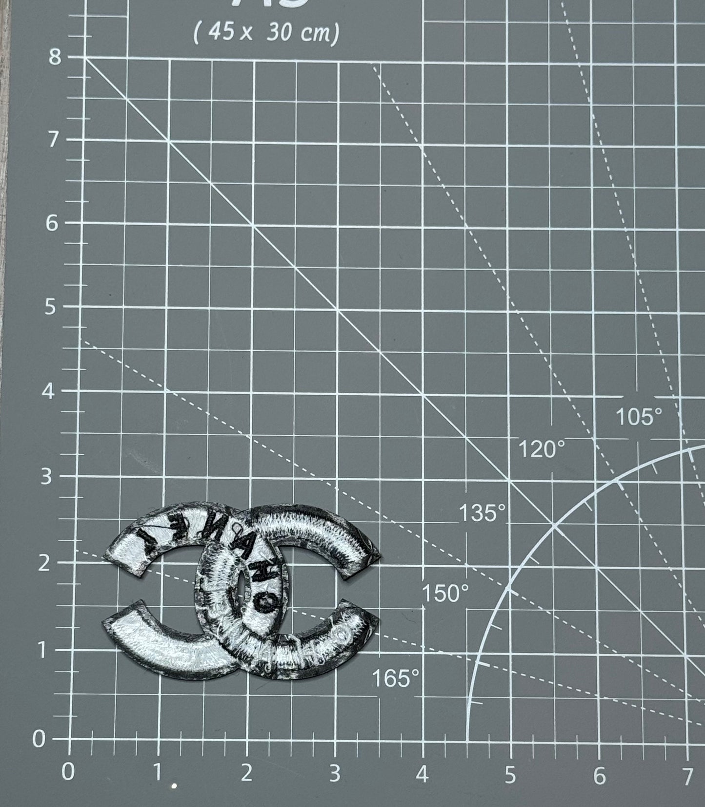 black and white patch