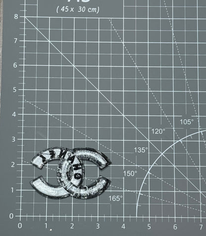 black and white patch