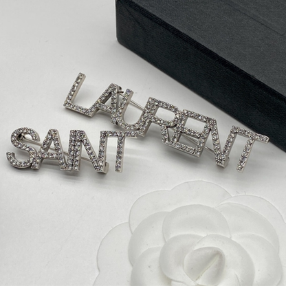 Luxury S L Silver Brooch pin