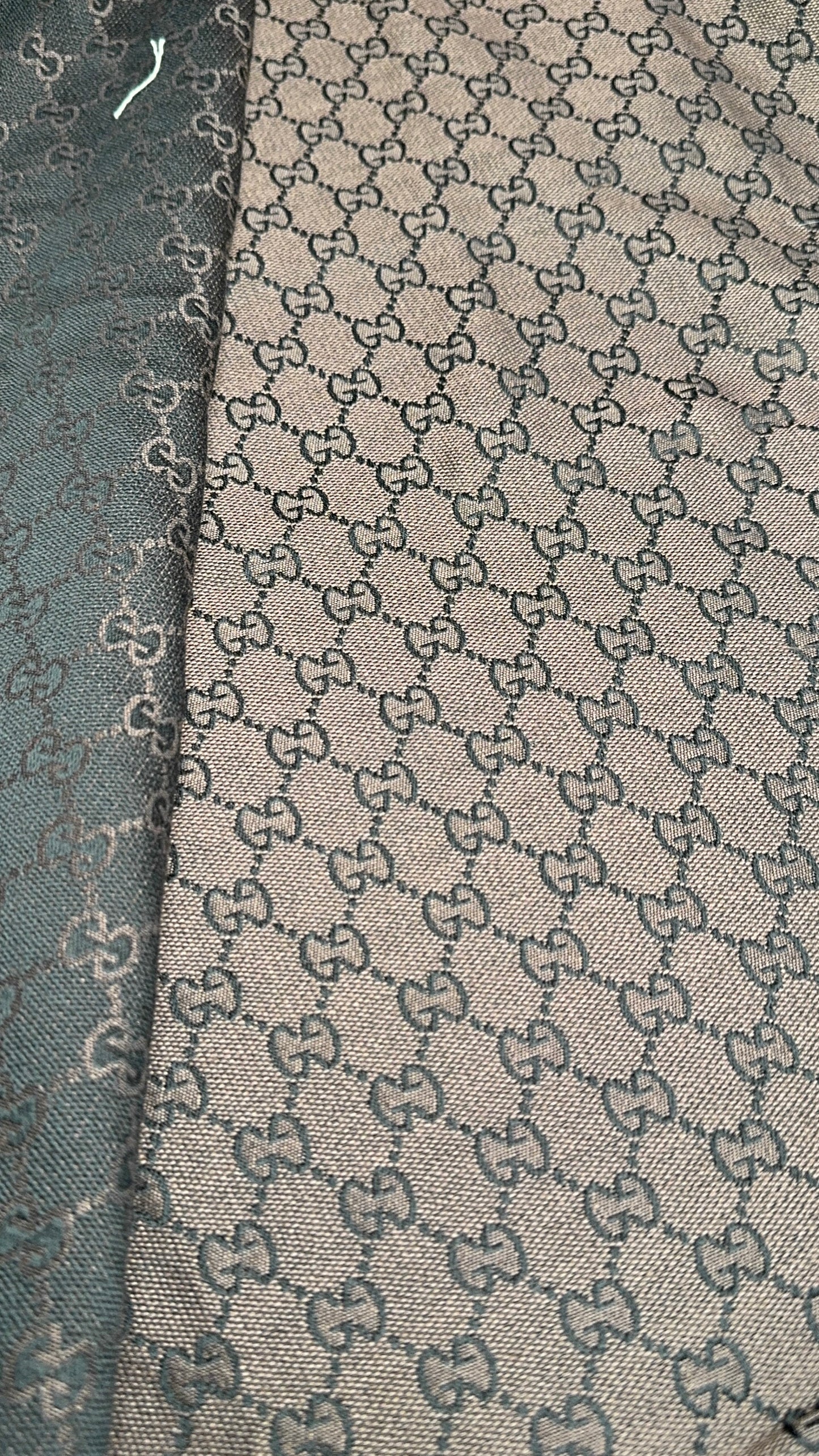 GG Designer Inspired Jacquard Fabric- Chocolate