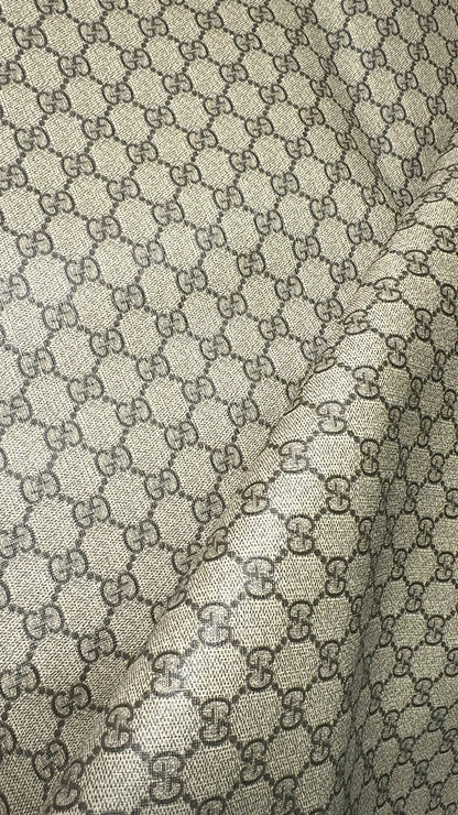 Luxury Gucci Monogram Faux Leather Fabric – Designer-Inspired Finish