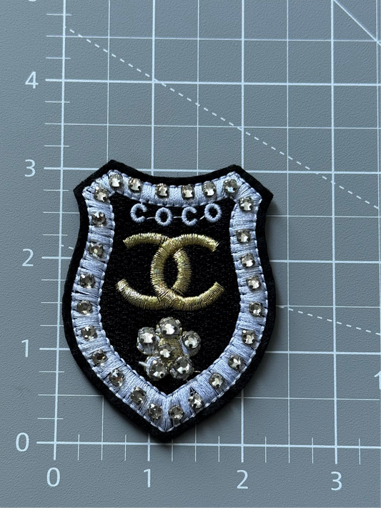 Bling Coco C.C Sew in Badge