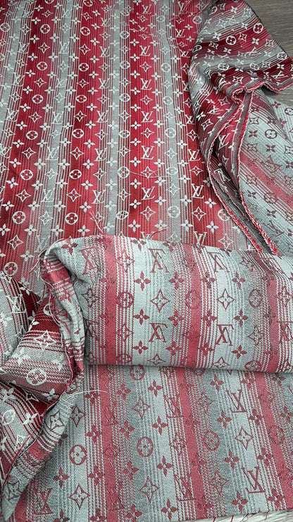 Two-tone Red L09 Jacquard fabric