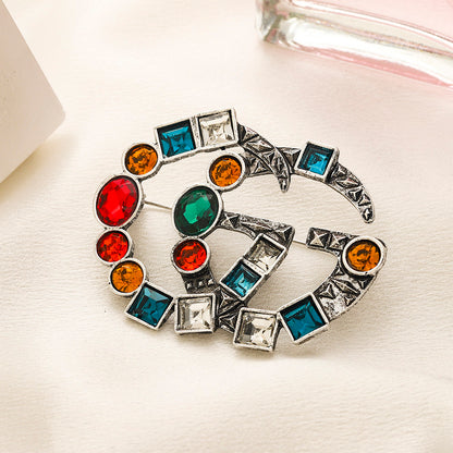 G.G Vintage Brooch pin - Silver