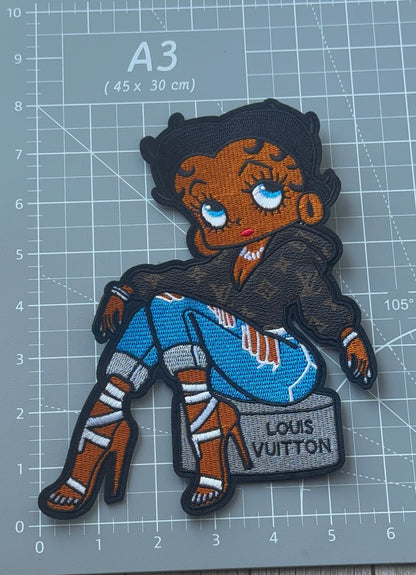 XL Iron on LV Patch -