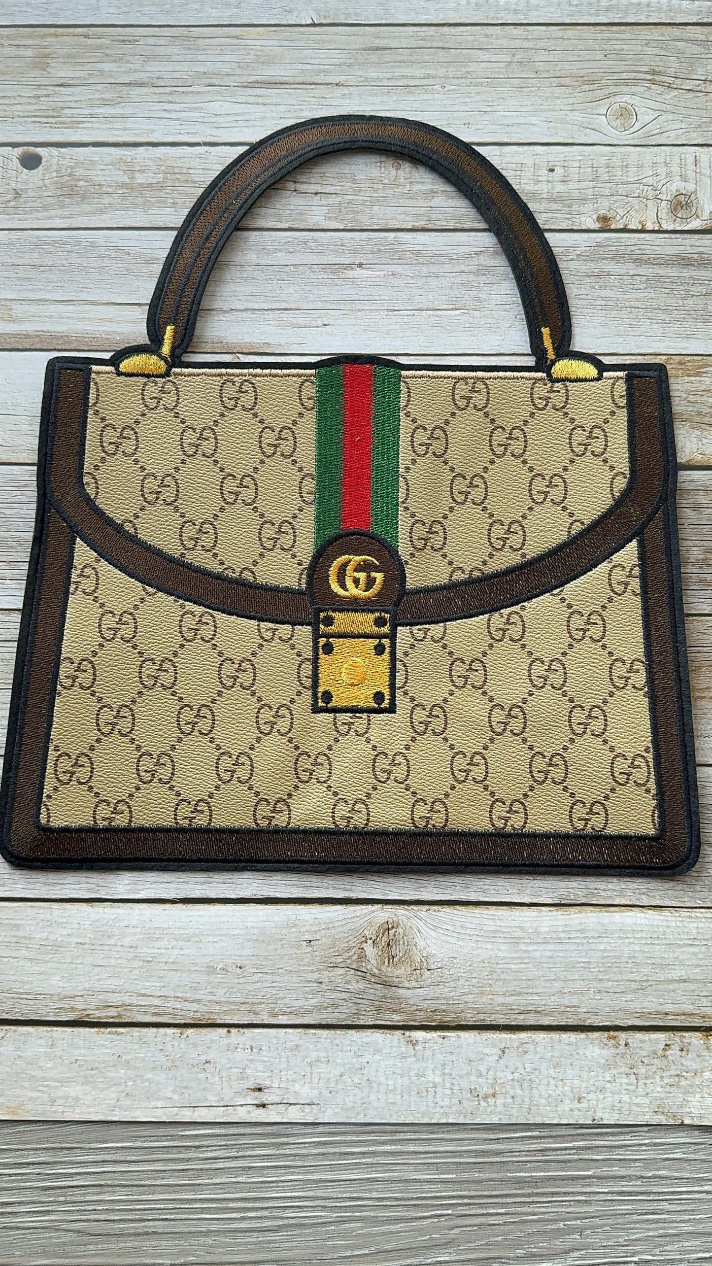 XL Leather fabric Handbag Patch