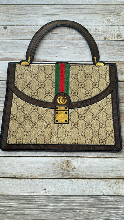 XL Leather fabric Handbag Patch