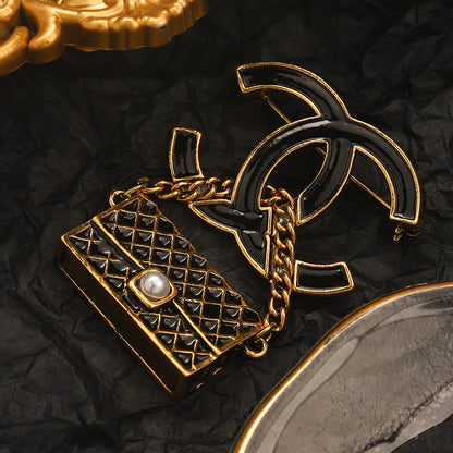 Luxury C.C Purse Brooch pin