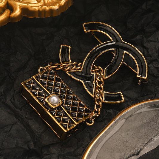 Luxury C.C Purse Brooch pin