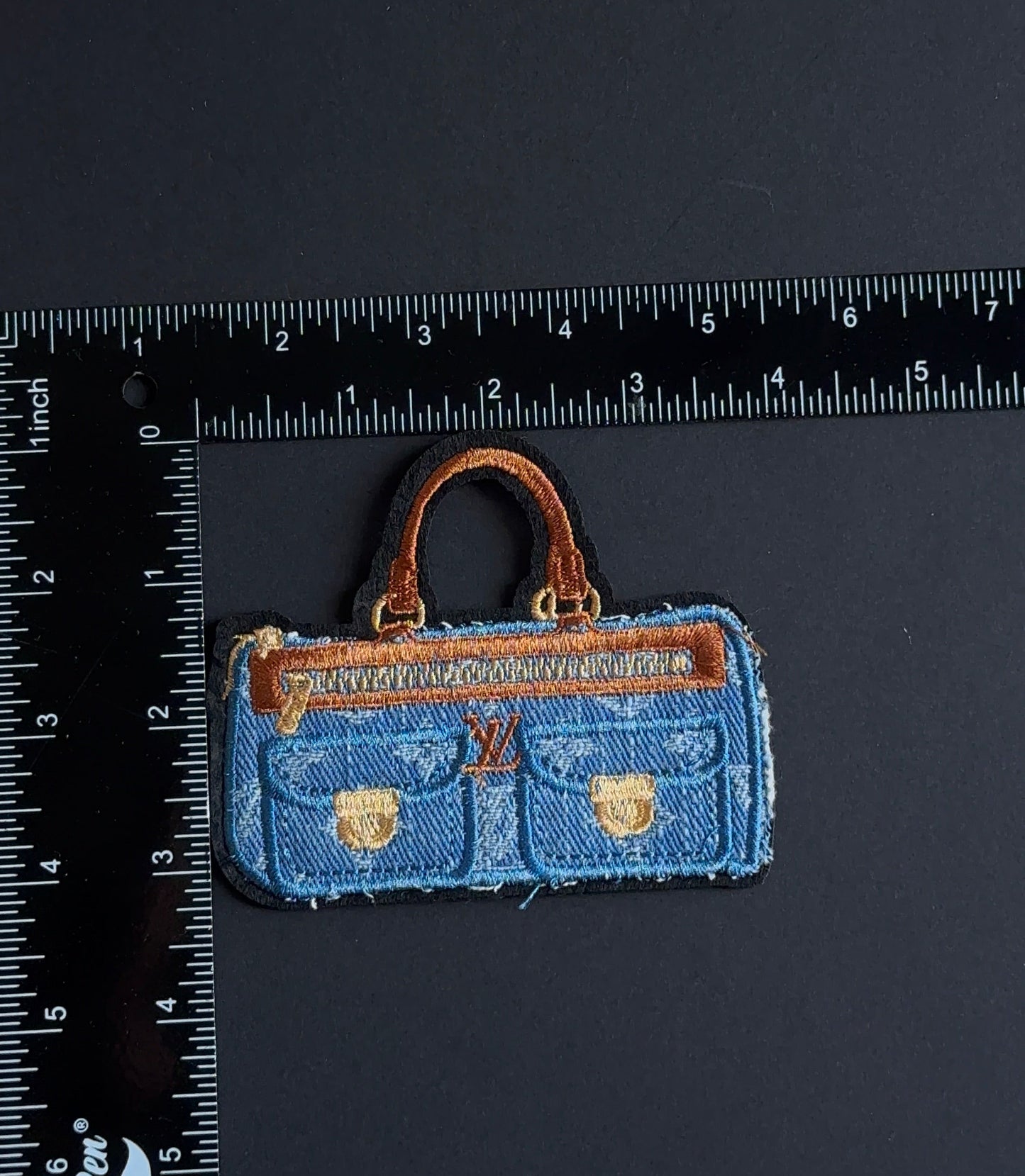 LV Denim duffle Bag patch