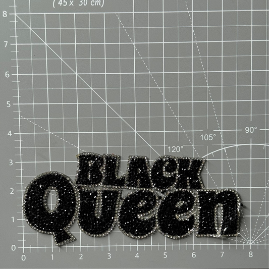 Iron On Patch Black Queen