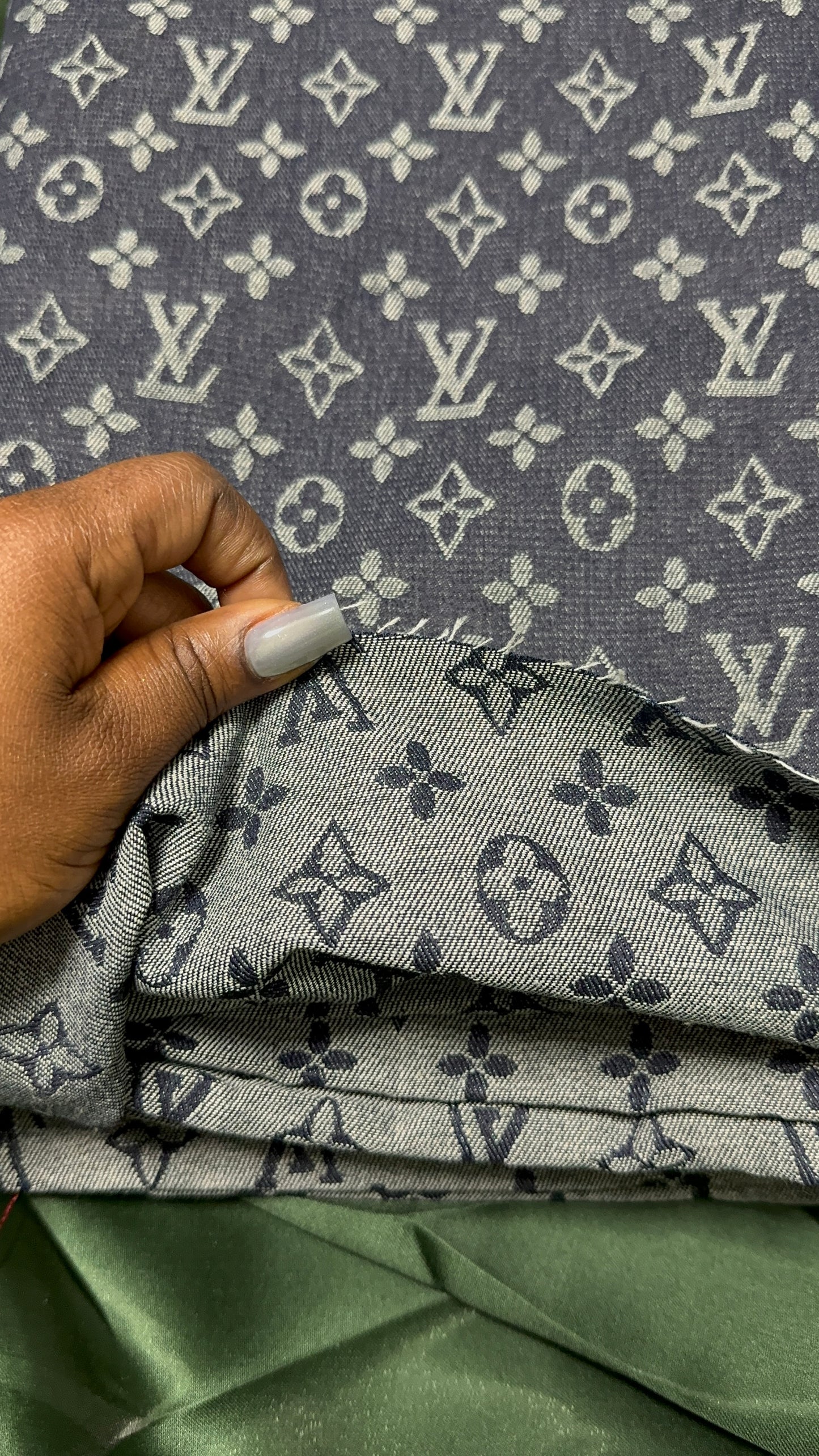 L. Denim Fabric (Dark wash)
