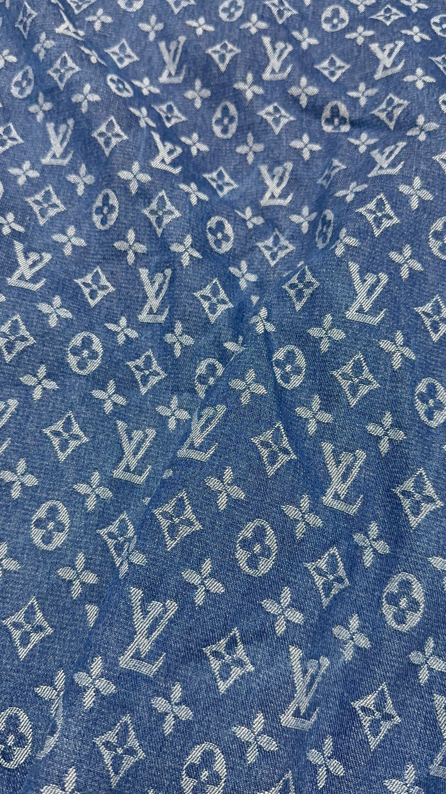 L.V Denim Fabric - Medium wash