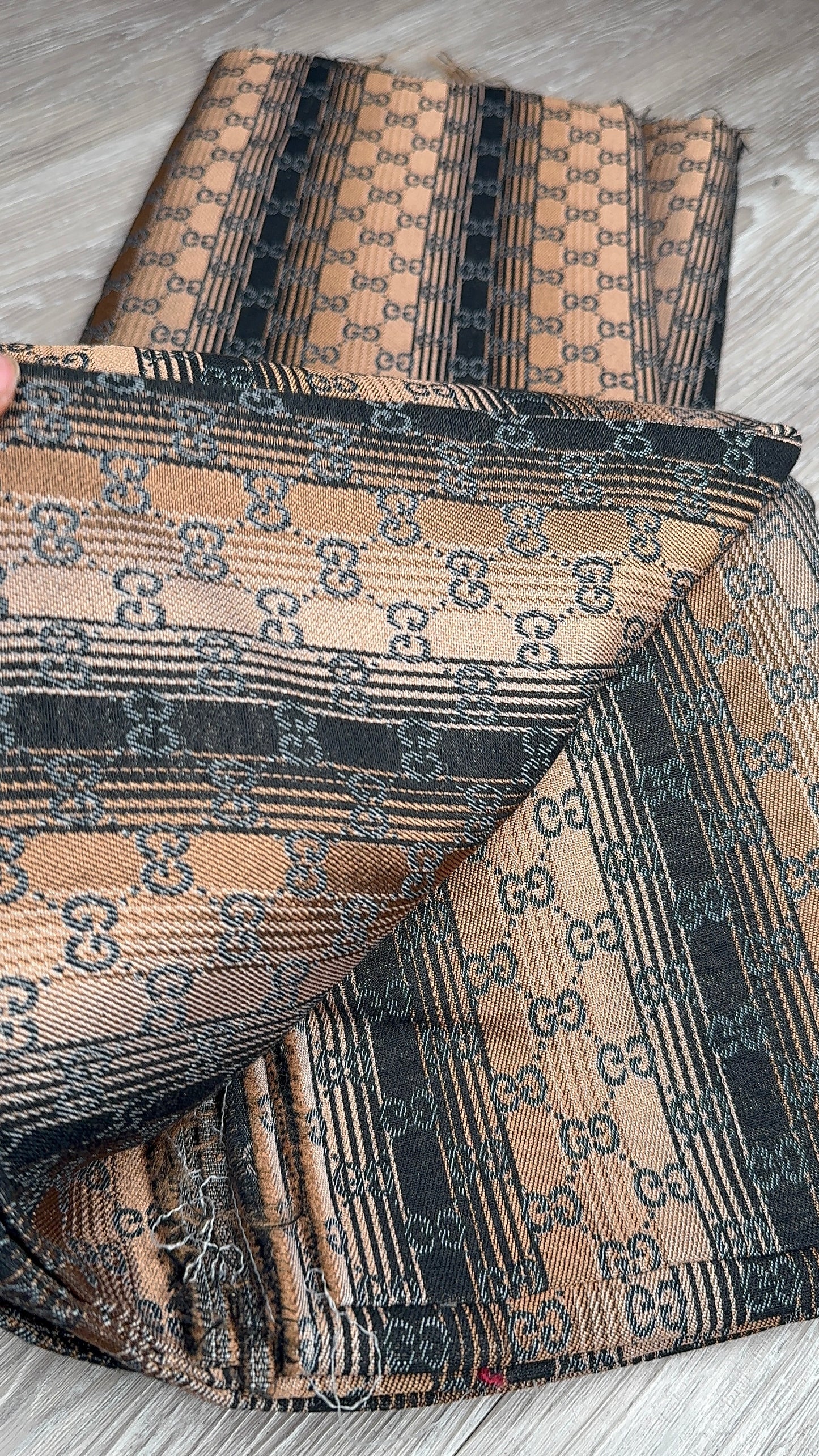 Mixed Brown tone G.G Jacquard Fabric