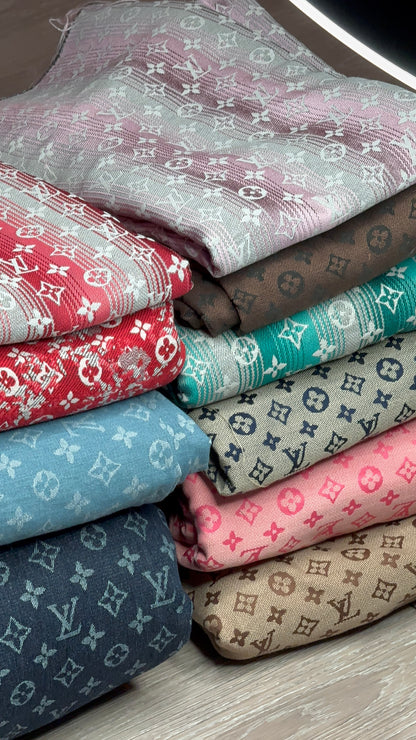 Two-tone Red L09 Jacquard fabric