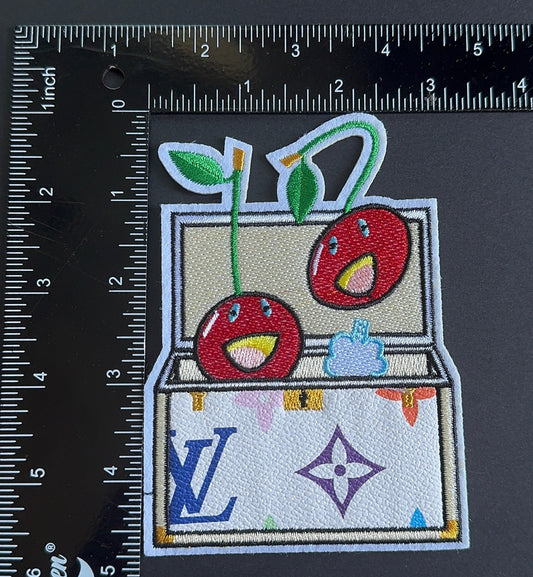 L. White and Open bag patch