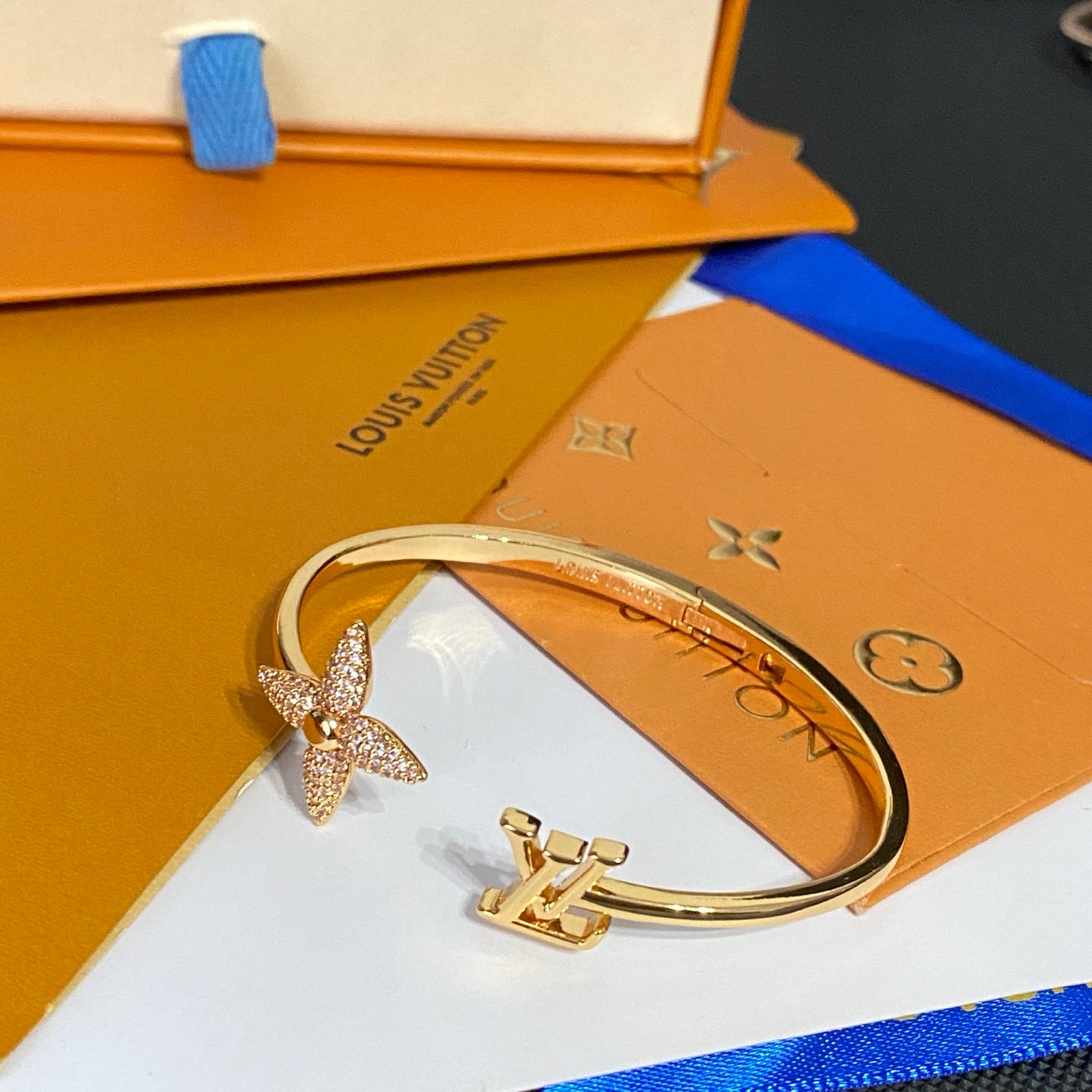 Titanium Steel LV inspired  Bracelet