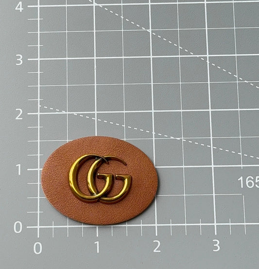 G.G Brown Leather patch