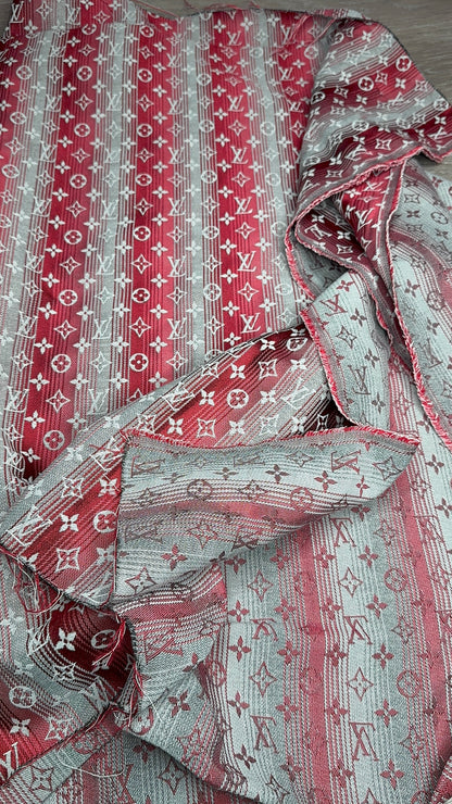 Two-tone Red L09 Jacquard fabric