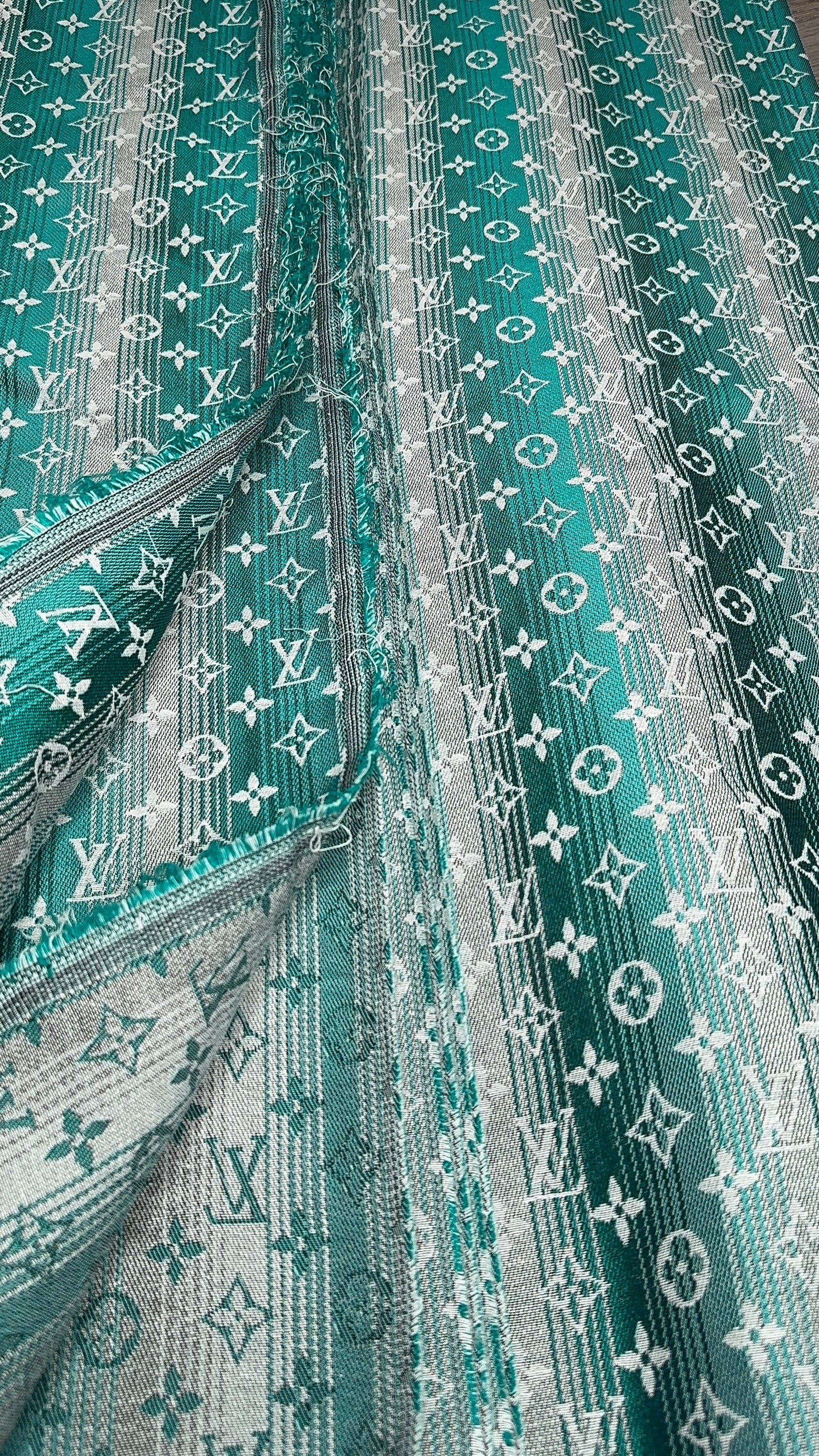 Two-tone Green L08 Jacquard fabric