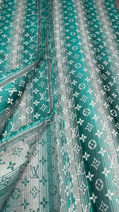 Two-tone Green L08 Jacquard fabric
