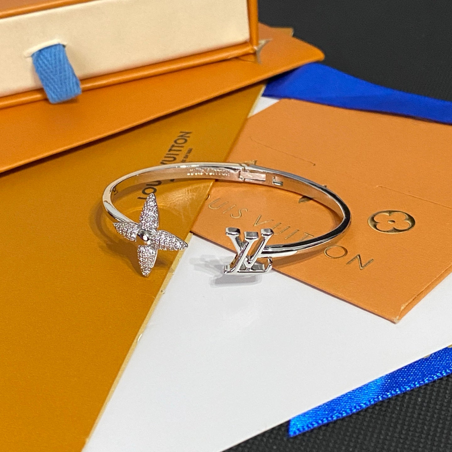 Titanium Steel LV inspired  Bracelet