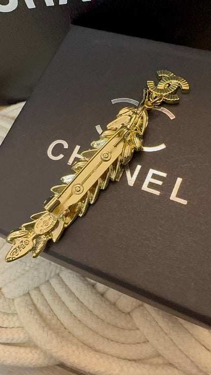 Luxury C.C Classic Wheat Ear Brooch pin