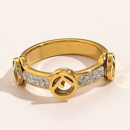 F. High Quality 18K Gold Plated Ring
